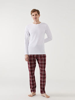 Standart Kal?p Ekose Erkek Pijama Alt