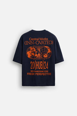 T-SHIRT WITH CONTRAST PRINTS - Zara фото 8