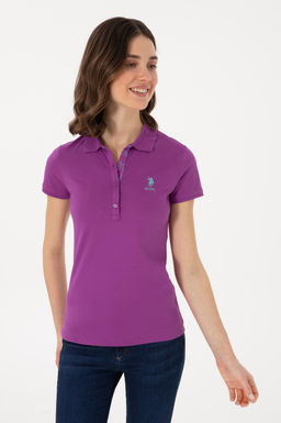 Kad_n Mor Polo Yaka Basic Ti__rt Sepette S_rpriz _ndirim - U.s. polo assn фото 3