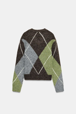 DIAMOND KNIT JUMPER - Zara фото 15