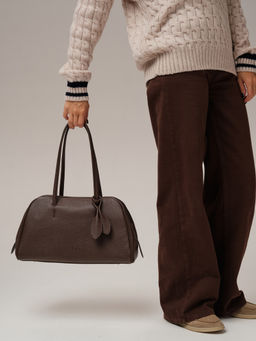 Кожаная сумка Petal DBR 31338 коричневый торф  фото 6