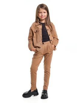 Костюм для девочки детская одежда наряды UD 7710 св.коричневый - Mini maxi фото 4