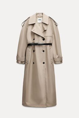 ZW COLLECTION WATER-REPELLENT OVERSIZE TRENCH COAT - Zara фото 11