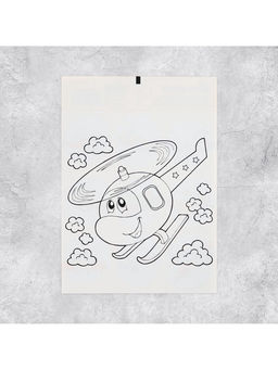 Цена за 10 шт. Наклейки детские бумажные «Самолетики», c раскраской на обороте, 10 х 14 см