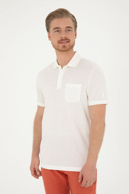 U. S. Polo Assn / Мужская футболка цвета экрю - U.s. polo assn фото 3