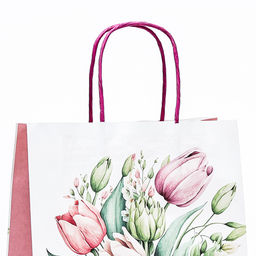 Цена за 2 шт. Пакет подарочный крафтовый Самой лучшей, 25?22?11 см