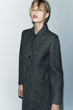 ZW COLLECTION MANTECO WOOL BLEND COAT - Zara фото 3