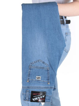 AN-9170 BLUE Джинсы зауженные женские AN&MA - Фабричный китай фото 10