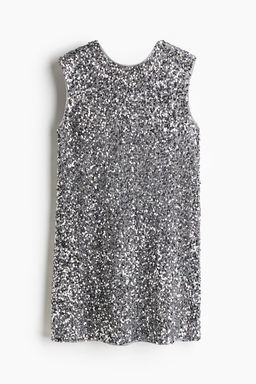 Vestido de lentejuelas con lazada - H&m фото 4