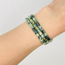 Бусины для украшений из Хризоколлы 38 см