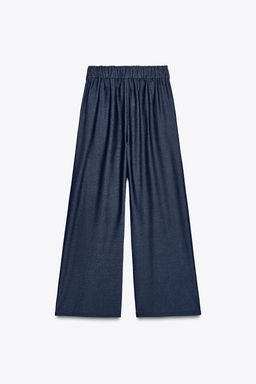 WIDE-LEG DARTED TROUSERS - Zara фото 13