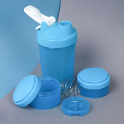 Бутылка/Шейкер MET-Rx SHS-450 синяя, для спортивного питания 450ML/уп50 - Галеонтрейд фото 3