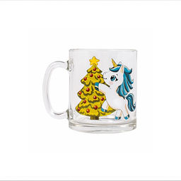 Кружка ЧАЙНАЯ НОВОГОДНИЕ ЕДИНОРОГИ 320мл