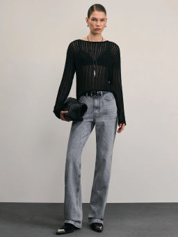 Джинсы straight с высокой посадкой / Zarina