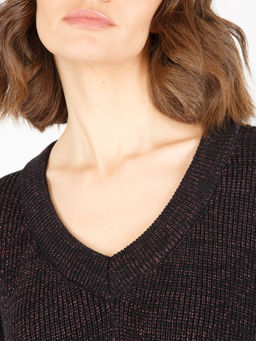 Джемпер женский ZZ-07007 black/fuchsia