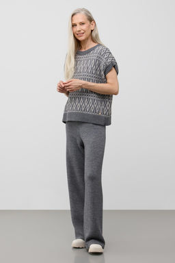 ЕВ 30247/ш/тем.серый меланж жилет жен