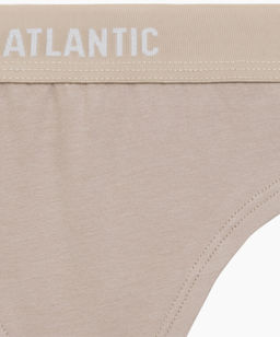 ATLANTIC 3CLP-013 Трусы стринги String - набор 3 шт. бежевый + розовый + зеленый  фото 4