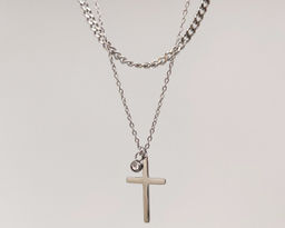 Кулон из стали на цепочке