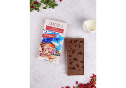 Шоколад молочный с карельской брусникой (виды Выборга)