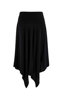 Siyah %100 Viskon Asimetrik Kesim Dokuma Midi Etek TWOSS26ET00033 - Trendyolmilla фото 7