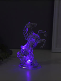Светодиодная свеча, ночник LED RISALUX Конь, RGB, 3?AG13, 5?8?15 см