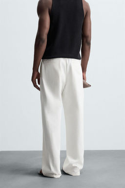 RELAXED FIT PLEATED TROUSERS - Zara фото 3