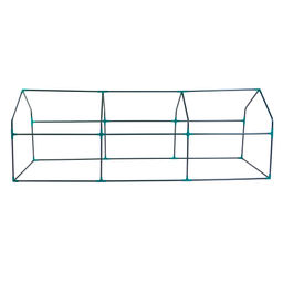 UGH-S33 L270 GREEN/GREEN Парник уличный, 270x90x90см. Металлическая труба в ПВХ, цвет зеленый. Тент из армированного полиэтилена 135г/м2, цвет сетки зеленый. TM ФитоЛето - Volpe фото 4