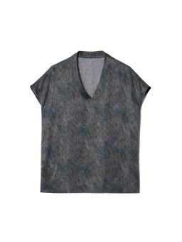 Блузка с V-образным вырезом - Emka фото 6