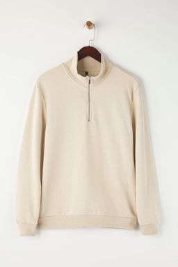 Siyah Regular/Normal Kesim Dik Yaka Kal?n Ici Polarl? Sweatshirt TMNAW26SW00021 - Trendyolmilla фото 9