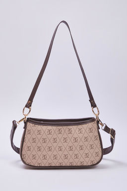 Bej Desenli Ayarlanabilir Ask?l? Kad?n Mini City Omuz Canta TAKSS25OC00057