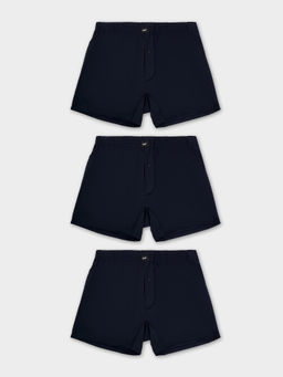 Трсы мужские шорты мультипак (3 шт.) в темно-синем цвете т.синий +т.синий +т.синий 411152-3 - Mark formelle фото 5