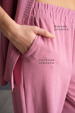 Женский летний костюм оверсайз из ткани-жатка Happyfox  фото 6