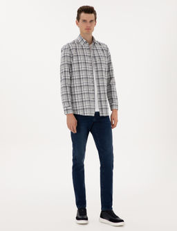 Lacivert Regular Fit Uzun Kollu G_mlek - Pierre cardin фото 4