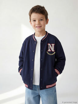 New York Bask?l? Erkek ?ocuk Kolej Ceket