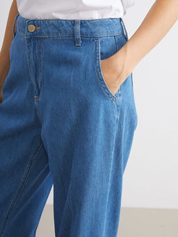 Straight Fit Kad?n Jean Pantolon