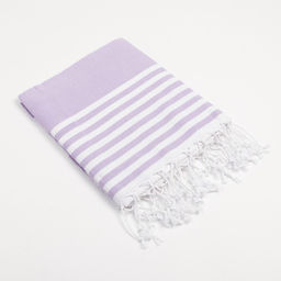 Пештемаль для пляжа, бани, сауны Фортуна 100х180 см, сиреневый - Lovelife фото 2