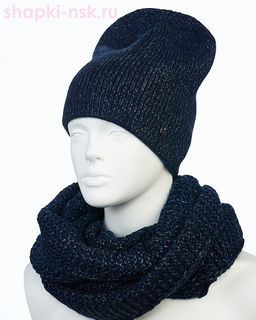 55400-1 Комплект женский (колпак+снуд) (56-58)