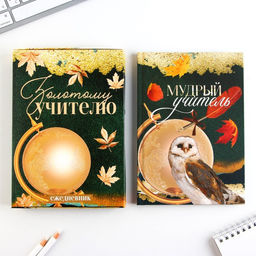 Ежедневник в подарочной коробке, А5, 80 листов, твердая обложка Золотому учителю