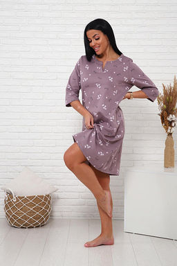 Сорочка теплая, футер с начесом (01035) - Плиона фото 34