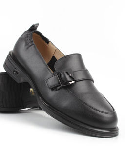 03-PDEB102-1 BLACK Лоферы женские (натуральная кожа)