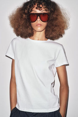 REGULAR RIPPED T-SHIRT - Zara фото 2