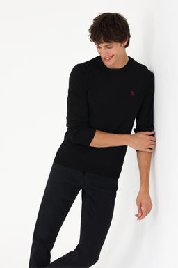 Свитер мужской U. S. Polo Assn Basic черный из хлопка - U.s. polo assn фото 15