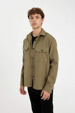 Рубашка с длинным рукавом Relax Fit - Defacto фото 5