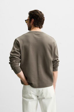 COTTON BLEND TEXTURED SWEATER - Zara фото 11