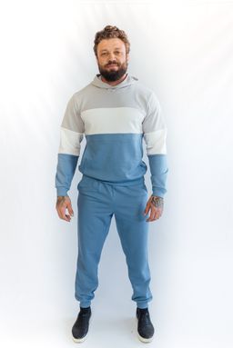 футер 3х нитка ПЕТЛЯ Мужской костюм ColourBlock - Knitka wear фото 2