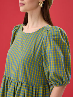 Платье с рукавами-буфами OD-789-4