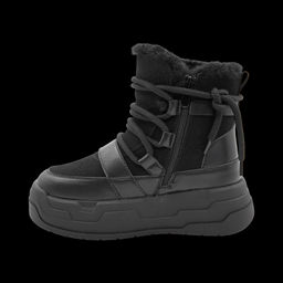 Ботинки на меху Q820-1 черные