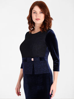 Платье дизайнерское сложного кроя праздничное - Almond фото 3