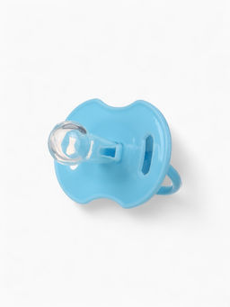 Соска-пустышка классическая, силикон, от 0 мес., с колпачком, голубая