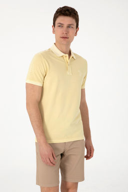 Erkek Slim Fit Polo Yaka A__k Haki Basic Ti__rt Sepette S_rpriz _ndirim - U.s. polo assn фото 3